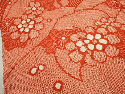平和屋着物●豪華振袖　総絞り　立波舞花文　正絹　逸品　CABJ2483ze