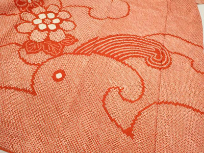 平和屋着物●豪華振袖　総絞り　立波舞花文　正絹　逸品　CABJ2483ze