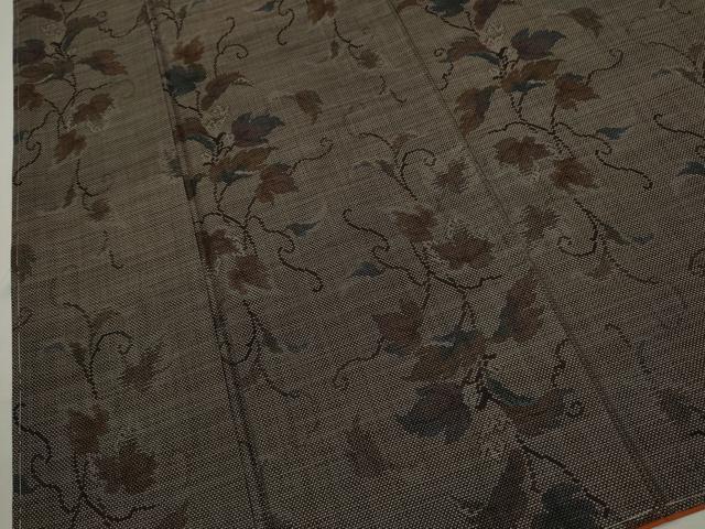 平和屋着物●本場大島紬　9マルキ　唐草文　正絹　逸品　未使用　CABJ2491ze
