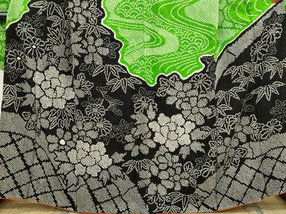平和屋着物●豪華振袖　総絞り　籬草花文　正絹　逸品　CABJ2495ze