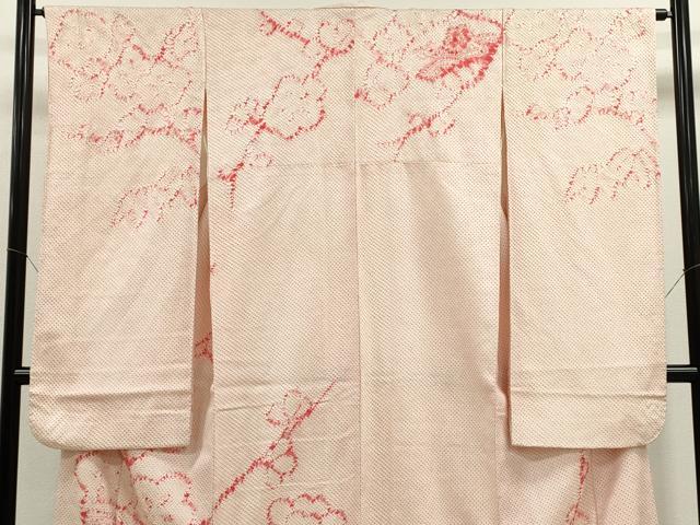 平和屋着物●豪華振袖　総絞り　地紙枝梅文　正絹　逸品　CABJ2497ze