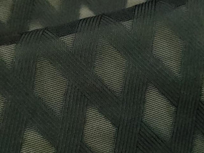 平和屋着物●訪問着　網目文　暈し染め　黒地　正絹　逸品　CABJ2506ze
