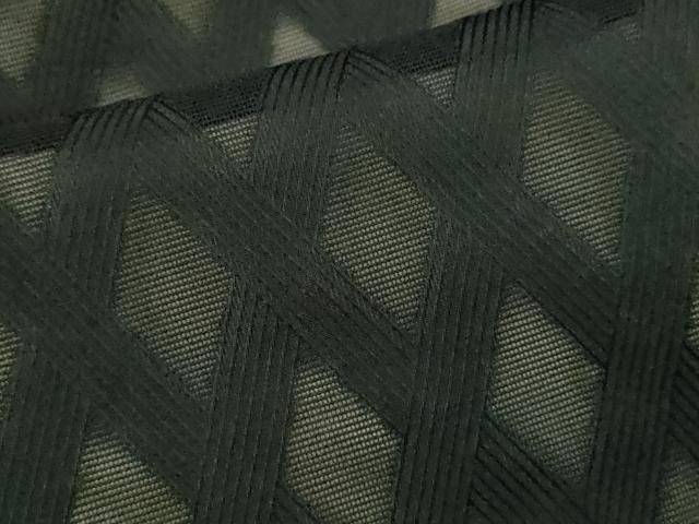 平和屋着物●訪問着　網目文　暈し染め　黒地　正絹　逸品　CABJ2506ze