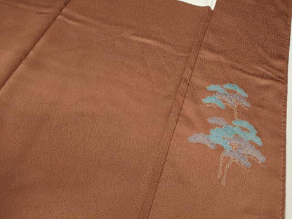 平和屋着物●訪問着　友禅　風景文　暈し染め　正絹　逸品　CABJ2514ze