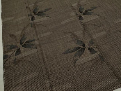 平和屋着物●本場大島紬　7マルキ　草木文　正絹　逸品　未使用　CABJ2515ze