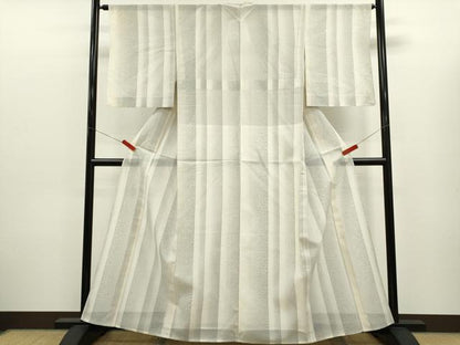 平和屋着物＊夏物　大島紬　夏大島　間道　正絹　逸品　CABJ2516ze