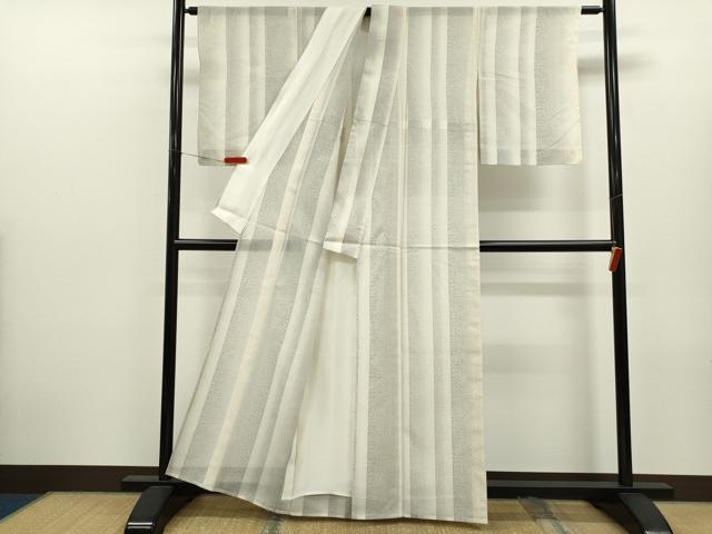 平和屋着物＊夏物　大島紬　夏大島　間道　正絹　逸品　CABJ2516ze