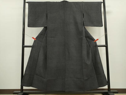 平和屋着物＊夏物　紬　霞文　正絹　逸品　CABJ2517ze