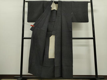 平和屋着物＊夏物　紬　霞文　正絹　逸品　CABJ2517ze