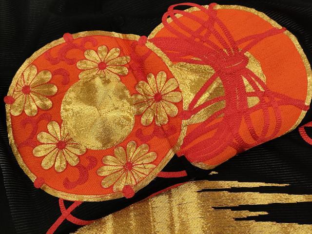 平和屋着物＊夏物　黒留袖　絽　総刺繍　駒刺繍　鼓花唐草文　洗える着物　CABJ2524ze