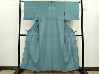 平和屋着物＊夏物　色無地　霞紋絽　浅縹色　松坂屋扱い　正絹　逸品　CABJ2525ze