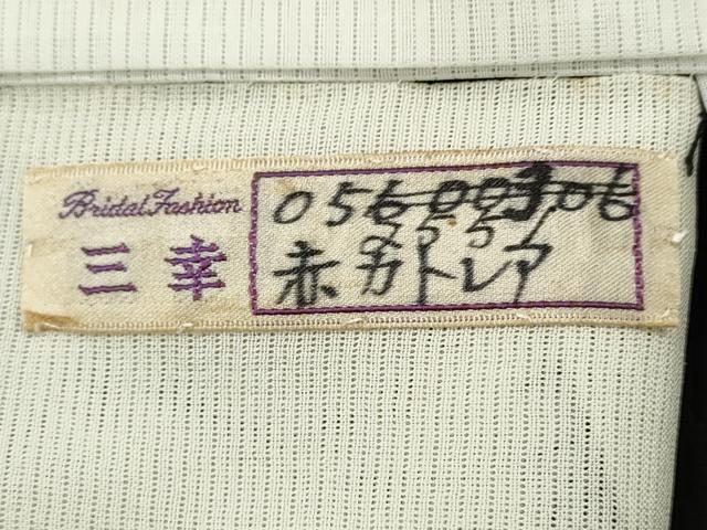 平和屋着物＊夏物　黒留袖　絽　総刺繍　カトレア　金銀糸　洗える着物　CABJ2526ze
