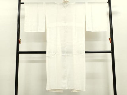 平和屋着物＊夏物　長襦袢　変わり絽　生成り色　正絹　逸品　CABJ2528ze