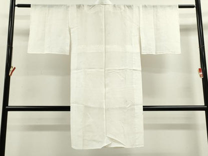 平和屋着物＊夏物　長襦袢　流水笹紋紗　生成り色　麻　逸品　CABJ2529ze