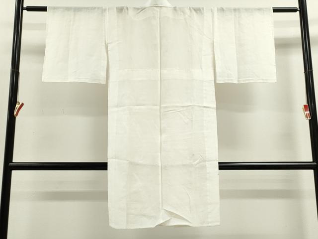 平和屋着物＊夏物　長襦袢　流水笹紋紗　生成り色　麻　逸品　CABJ2529ze