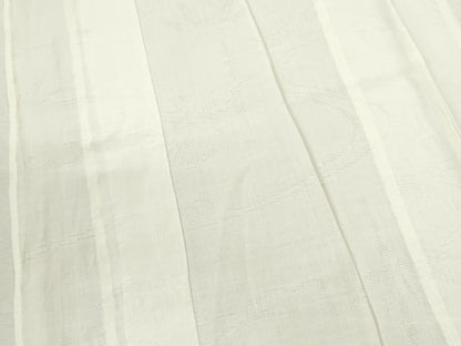 平和屋着物＊夏物　長襦袢　流水笹紋紗　生成り色　麻　逸品　CABJ2529ze