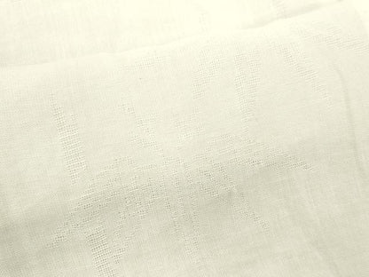 平和屋着物＊夏物　長襦袢　流水笹紋紗　生成り色　麻　逸品　CABJ2529ze