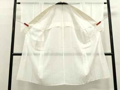 平和屋着物＊夏物　長襦袢　絽　生成り色　正絹　逸品　CABJ2531ze