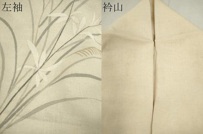 平和屋着物＊夏物　訪問着　紗紬　草花文　ますいわ屋扱い　正絹　逸品　CABJ2546ze