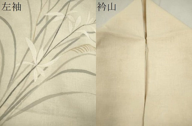 平和屋着物＊夏物　訪問着　紗紬　草花文　ますいわ屋扱い　正絹　逸品　CABJ2546ze