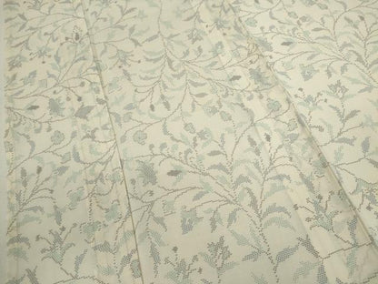 平和屋着物＊夏物　本場大島紬　夏大島　白大島　枝更紗花文　正絹　逸品　CABJ2548ze