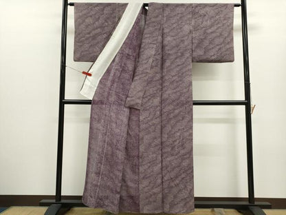 平和屋着物＊夏物　江戸小紋　廣瀬雄望　絽　立波文　正絹　逸品　CABJ2549ze