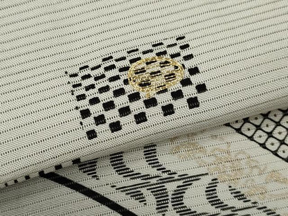 平和屋着物＊夏物　訪問着　絽　駒刺繍　吉祥文　金彩　正絹　逸品　CABJ2551ze