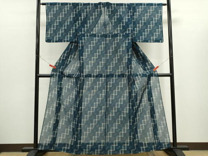 平和屋着物＊夏物　本場琉球絣　夏琉球　正絹　逸品　CABJ2553ze