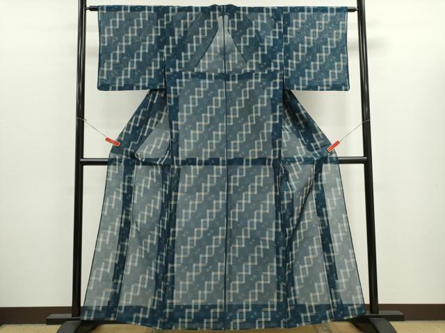 平和屋着物＊夏物　本場琉球絣　夏琉球　正絹　逸品　CABJ2553ze