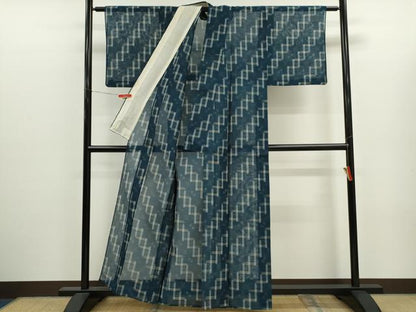 平和屋着物＊夏物　本場琉球絣　夏琉球　正絹　逸品　CABJ2553ze
