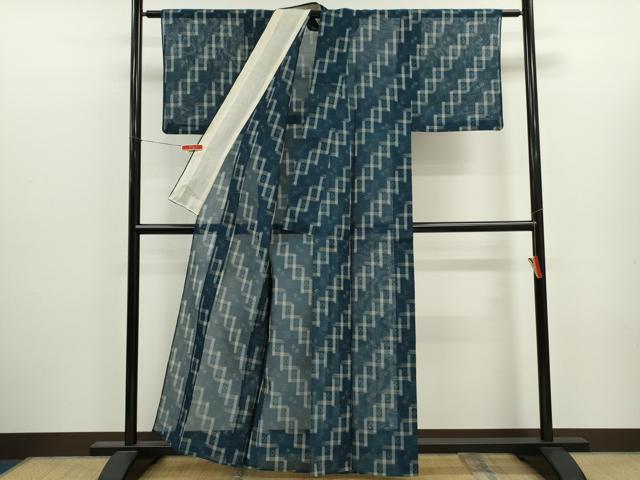 平和屋着物＊夏物　本場琉球絣　夏琉球　正絹　逸品　CABJ2553ze