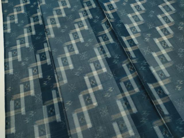 平和屋着物＊夏物　本場琉球絣　夏琉球　正絹　逸品　CABJ2553ze