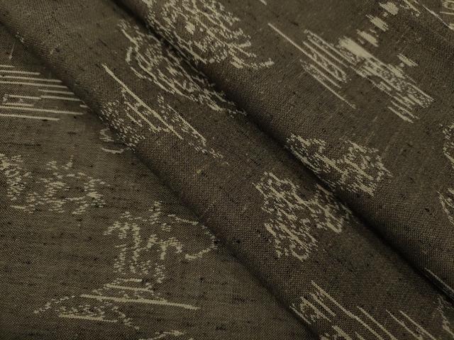 平和屋着物＊夏物　紗紬　風景文　正絹　逸品　CABJ2555ze