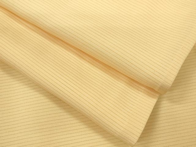 平和屋着物＊夏物　色無地　絽　雄黄色　正絹　逸品　CABJ2560ze