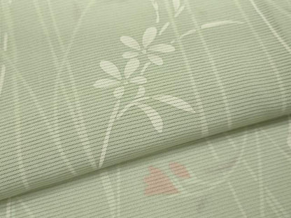 平和屋着物＊夏物　小紋　絽　草花文　正絹　逸品　CABJ2563ze