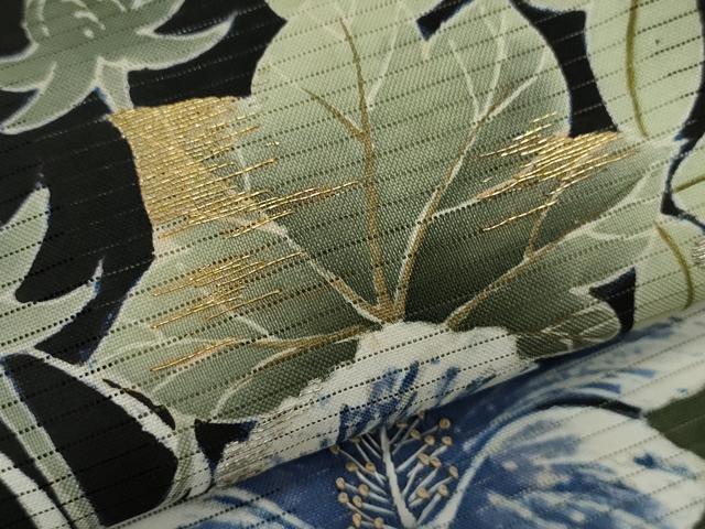 平和屋着物＊中国三大刺繍　相良刺繍　夏物　黒留袖　駒刺繍　絽　草花文　金彩　正絹　逸品　CABJ2564ze