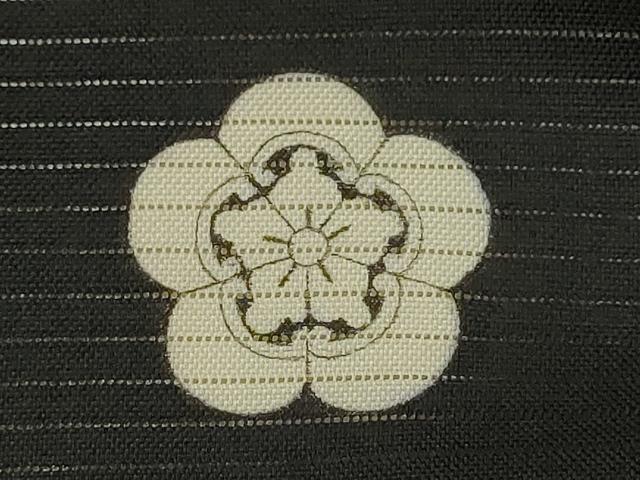 平和屋着物＊中国三大刺繍　相良刺繍　夏物　黒留袖　駒刺繍　絽　草花文　金彩　正絹　逸品　CABJ2564ze
