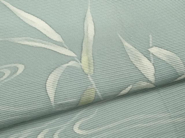 平和屋着物＊夏物　訪問着　絽　流水枝葉文　銀彩　正絹　逸品　CABJ2565ze