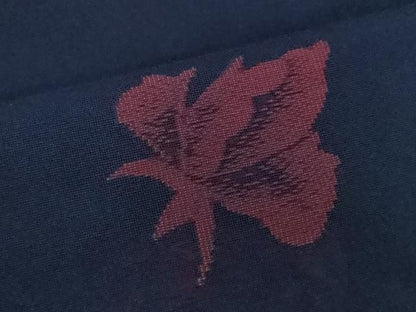 平和屋着物＊夏物　小紋　紗　枝花文　正絹　逸品　CABJ2568ze