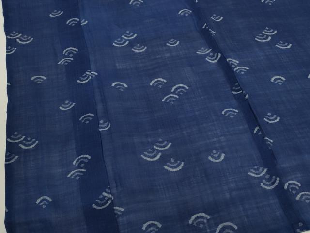 平和屋着物＊夏物　紗紬　青海波　正絹　逸品　CABJ2570ze