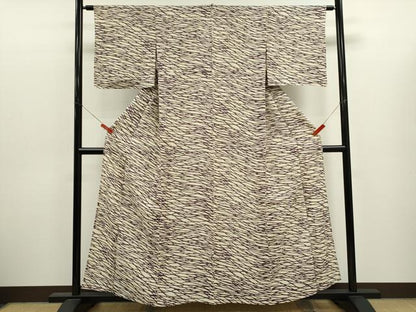 平和屋着物＊夏物　小紋　絽　抽象文　正絹　逸品　CABJ2571ze
