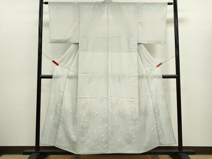 平和屋着物＊夏物　訪問着　絽　飛鳥草木文　暈し染め　正絹　逸品　CABJ2573ze
