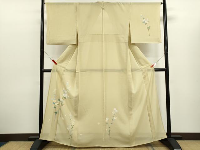 平和屋着物＊本加賀友禅作家　南克治　夏物　訪問着　絽　枝花文　ますいわ屋扱い　正絹　逸品　CABJ2578ze