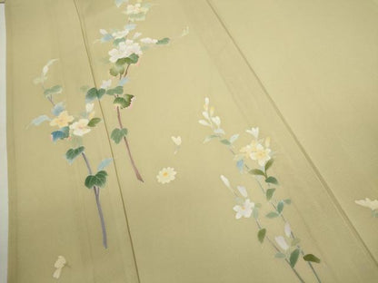 平和屋着物＊本加賀友禅作家　南克治　夏物　訪問着　絽　枝花文　ますいわ屋扱い　正絹　逸品　CABJ2578ze