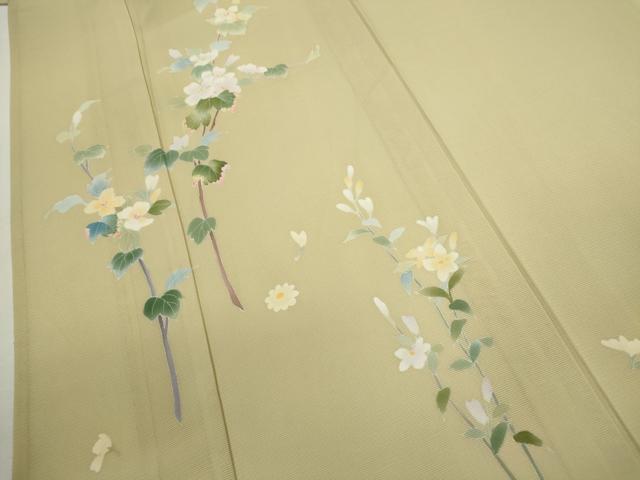 平和屋着物＊本加賀友禅作家　南克治　夏物　訪問着　絽　枝花文　ますいわ屋扱い　正絹　逸品　CABJ2578ze