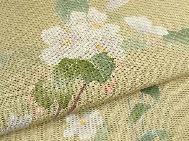 平和屋着物＊本加賀友禅作家　南克治　夏物　訪問着　絽　枝花文　ますいわ屋扱い　正絹　逸品　CABJ2578ze