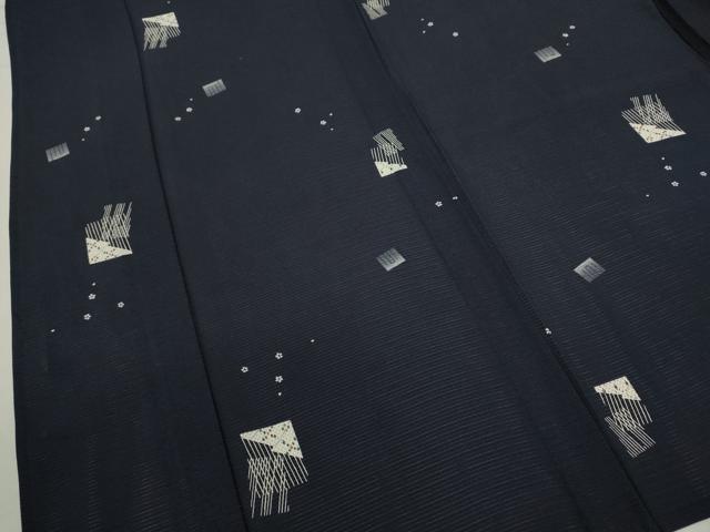平和屋着物＊夏物　小紋　絽　源氏香舞花文　正絹　逸品　CABJ2580ze