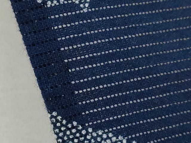 平和屋着物∴夏物　浴衣　綿絽　無形文化財　東京新粋染　薔薇　手縫い　注染　綿　反端付き　逸品　CABJ2591ze