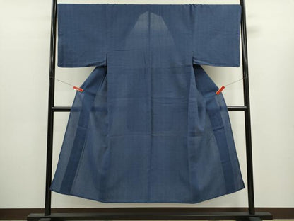 平和屋着物∴男性　夏物　阿波しじら織　浴衣　綿　逸品　CABJ2594ze