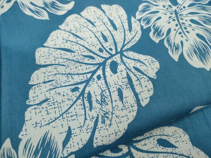 平和屋着物∴夏物　浴衣　三勝染　舞葉文　綿　逸品　CABJ2597ze